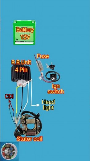 how to charge motorcycle battery/motorcycle charging circuit