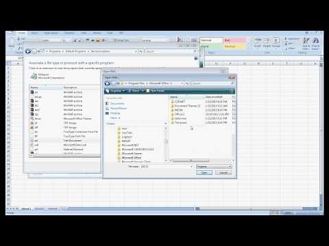 How to Create a File Association in Microsoft Excel : Tips for Microsoft Excel