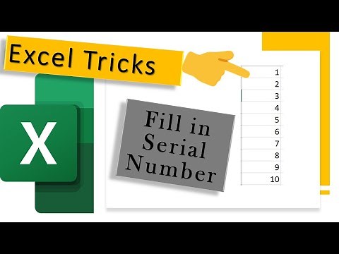 Automatically Generate Serial Number in Excel