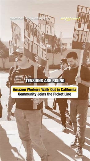 Amazon Workers Walk Out at Major California Warehouse as Community Joins Protest Tensions are rising at Amazon’s largest warehouse in Riverside, California, after workers walked off the job overnight in protest of working conditions, pay, and treatment on the job. By morning, community members joined the growing picket line, amplifying pressure on one of the nation’s largest employers. The labour action is now drawing national attention as questions around worker rights and corporate responsibil