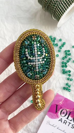 💚SAILOR NEPTUNE brooch💚 Inst: @v.olga_arts #beadwork #sailormoon #sailormoonbrooch #sailormoonart #beadedjewelry #handmadeart