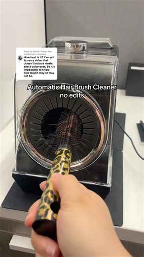 Automatic hair brush cleaner (no edits) #pallure