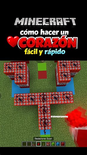 ❤️ Minecraft: cómo hacer un CORAZÓN fácil y rápido
