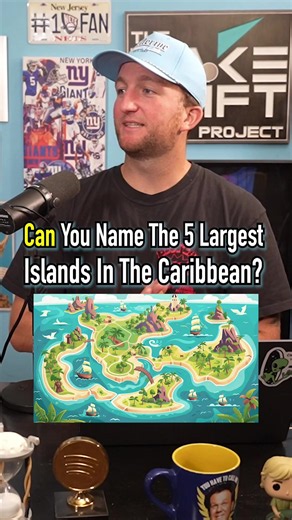 Can You Name The 5 Largest Isalnds In The Caribbean? #fyp #guessinggame #geography #vacations