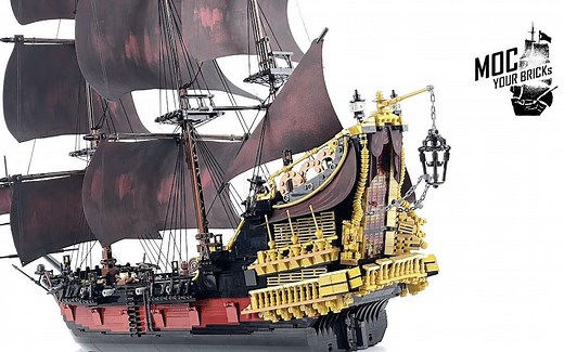 乐高海盗船安妮女王复仇号MOC极详细拼搭教程（强烈推荐）