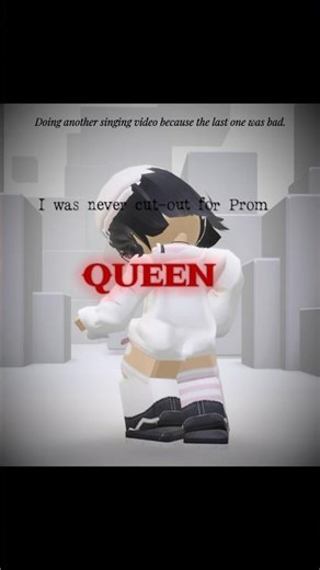 Prom queen but I sing this part! 💕 #promqueen #roblox #dance #robloxdance #singing #me