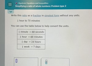 Agebraic Equations and InequalitiesSimplifying a ratio of whol... | Filo