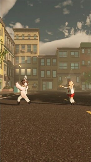 dikejar si botak buat joget bareng🤣 #roblox #indonesia