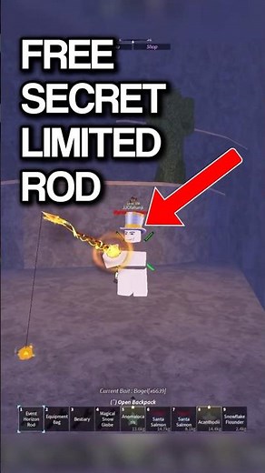 How to Get NEW FREE SECRET LIMITED ROD in Roblox Fisch #roblox #fisch #trending #fyp