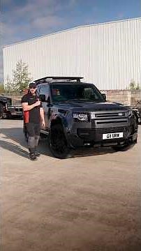 WARNING! These mods will turn heads. Land Rover Defender 90 Commercial body kit and wheels.