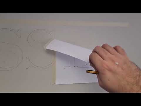 Tutorial on how to draw letters and writing on the wall easily. Use the dusting technique.