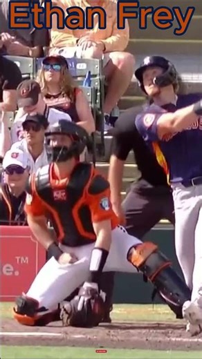 Houston Astros Ethan Frey Hits 1st Home Run of Spring Training #baseball #mlb #astros #shorts