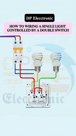 10K views · 76 reactions | HOW TO WIRING A SINGLE LIGHT CONTROLLED BY A DOUBLE SWITCH.. #dpelecctronic #electronic #elecctronic #fblifestyle #electricalwork #instagramreels #interiordesign #DPElecctronicfollow | 퐃퐏 퐄퐥퐞퐜퐜퐭퐫퐨퐧퐢퐜 | Facebook