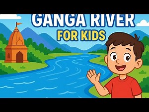 Ganga River for Kids l Origin , Journey & States it Flows Through...