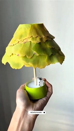 Create a beautiful Ginkgo Leaf Lamp using simple paper cups and dried ginkgo leaves! ✨ This easy and kid-friendly DIY project brings warm, cozy light to any room. Perfect for craft time, family bonding, or school activities. Just stack, glue, and glow! #DIYCrafts #PaperCupLamp #GinkgoLeafArt #CreativeProjects #KidsCraftIdeas #HandmadeDecor #AutumnVibes #HomeDecorDIY #EasyCraftTutorial #ParentChildActivity | Crafty Versatile | Facebook