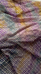 Beautiful muslin tie dye Saree 🥹 Available in stock. | OSHIN