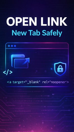 How to Open Links Safely in New Tab (and Avoid Malware) #coding #shorts