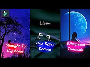 How To Make Glowing Text Lyrics Effect In Wondershare Filmora || Trending Lyrics Editing !