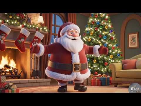 Jingle Bells • Santa Dancing Animation - 1 Hour Christmas Party Music Nonstop