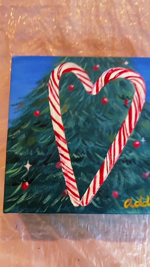 Countdown to Christmas: Painting Festive Candy Canes
