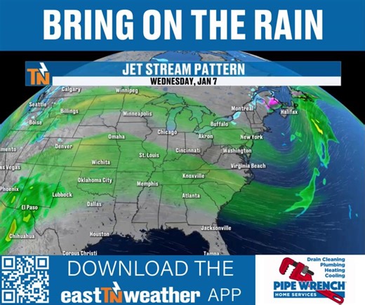 Showers and storms will fire ahead of a stronger cold front Thursday into Friday. It could bring a severe risk to the area. Right now the Storm Prediction Center has a probability of severe storms in Middle Tennessee. We'll see what they do and I'll pass along as the information comes out. STAY TUNED @PipeWrenchPHC @pipewrenchplumbinghvac has been in business since 2001, They have proudly delivered top-notch plumbing and HVAC services to the greater Knoxville community. Whether you need repairs,