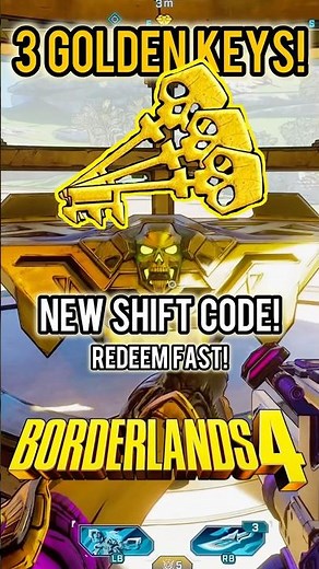 New SHiFT Code for 3 Golden Keys in Borderlands 4 Redeem Fast! 😱
