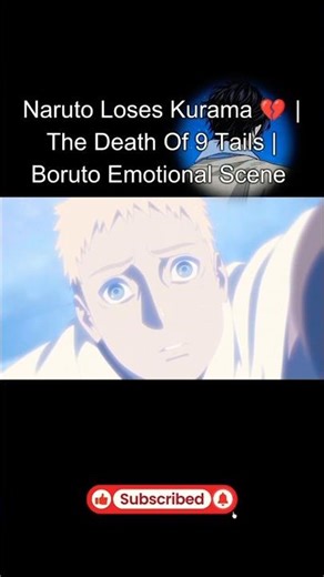 Naruto Loses Kurama 💔 | The Death of 9 Tails | Boruto Emotional Scene #AD7anime