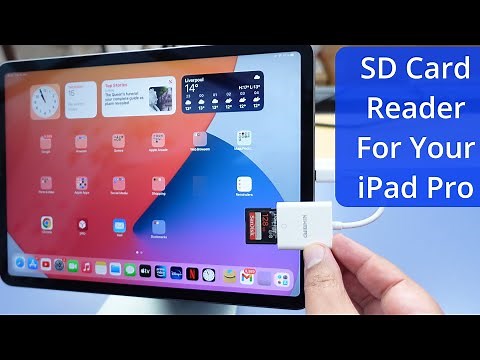 How To Play Camera Video & Picture Files From An SD Card On Your iPad Pro - USB-C To SD Card Reader