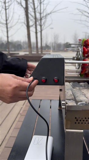 Electric double-row oven, easy and convenient to use! #BlazeForF4 #bbq #hotstyle #grilling #Stainlesssteel