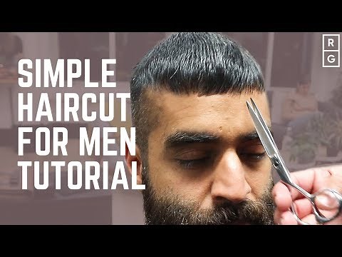 Simple Haircut For Men Tutorial | FULL HAIRCUT | Cut Mens Hair With Clippers and Scissors