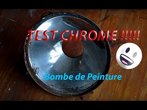 TEST "CHROME ??" , Mise en peinture d'un phare (réflecteur) Renault 4L