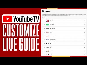 How To Customize YouTube TV Live Guide (2025)