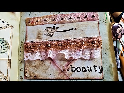 Junk Journal How to Make 4 Pockets with One Fold of Envelope in Junk Journals Tutorial Paper Outpost
