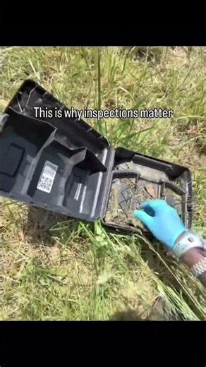 This is why inspections matter… Rodent bait stations are used to monitor and control rodent