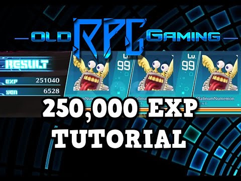 Digimon Story Cyber Sleuth - 250,00 EXP Grinding Tutorial - Lvl 1-99 in MINUTES !!