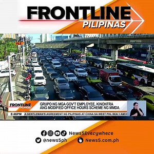 6.8K views · 45 reactions | #FrontlinePilipinas | Mas paaagahin pa ang magiging pasok at uwian ng mga empleyado sa lahat ng local government units sa Metro Manila simula sa susunod na linggo. Ito ang naisip ng Metropolitan Manila Development Authority #MMDA at Metro Manila mayors para paluwagin ang trapiko sa NCR. #News5 | via Marianne Enriquez For more videos, visit us at www.news5.com.ph. | News5 | Facebook