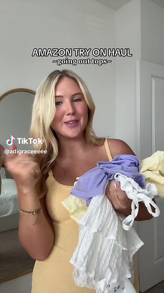 Amazon Going Out Tops Try On Haul