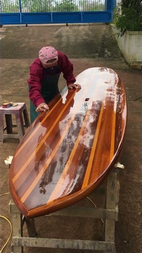 ⛵ Dedication in Every Step | Wooden Surfboard Building by True Craftsmen