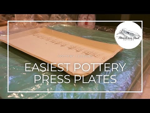The Easiest Technique for Making Pottery Plates | How to Make Press Plates