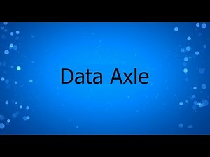 Database Feature: Data Axle: Reference Solutions (Reference USA)