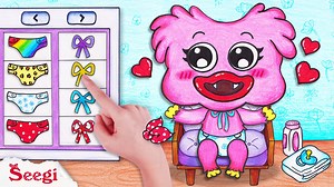 138K views · 2.5K reactions | KISSY MISSY Bathing, Take Care Little Kissy Missy | Poppy Playtime | Stop Motion Paper >>> Link Video: https://youtu.be/bsdzibZ8n2U | Stop Motion Paper ASMR | Facebook