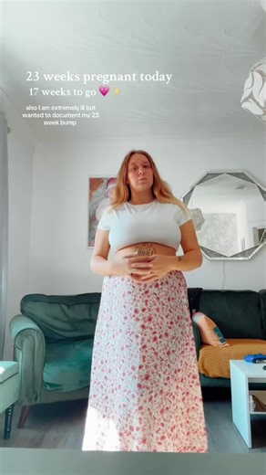 Hyperemesis gravidarum has got me in its chokehold but I’m trying my best 🥲 thankfully only 17 weeks to go until baby is here #secondpregnancy #fyp #girlmum #secondtrimester #itssummer