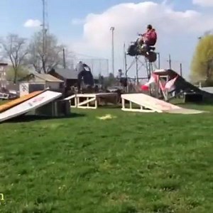 2.9K views · 1.1K reactions | Backyard stunt show, you got to watch this! Haha | Motocrossgiant | Facebook