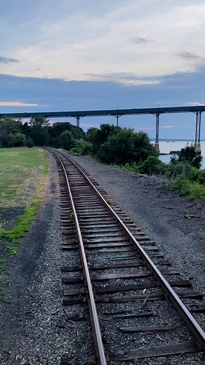 3.2K views · 100 reactions | The north end of the Newport Secondary has many great views. Here’s one of the Mt. Hope Bridge as one of our work trains passed through Portsmouth, RI. | Old Colony and Newport Railway | Facebook