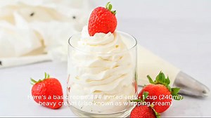 whipped cream recipe