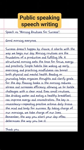 Public speaking speech writing idea part_80 #publicspeaking #speech #publicspeakingtips | English Class