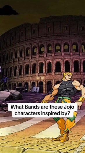 AnimationRewind on Instagram: "What Bands are these Jojo Characters inspired by? #jojobizarreadventure"