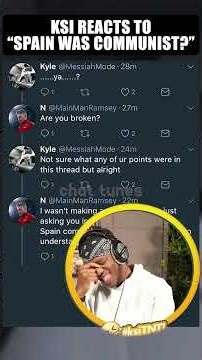 KSI Reacts to Spain Was Communist by Chat Tunes #shorts