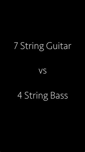 7 string guitar vs 4 string bass with Holy roller! #djent #guitar #bass #metal