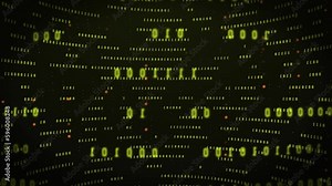 4k program command line interface. HUD cyberpunk user interface. futuristic cyber financial coding background